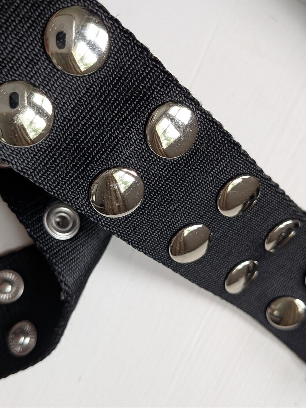 Baggu Molly Goddard Popper Black Women's Crossbody Bag with Grommet Strap - Picture 6 of 11